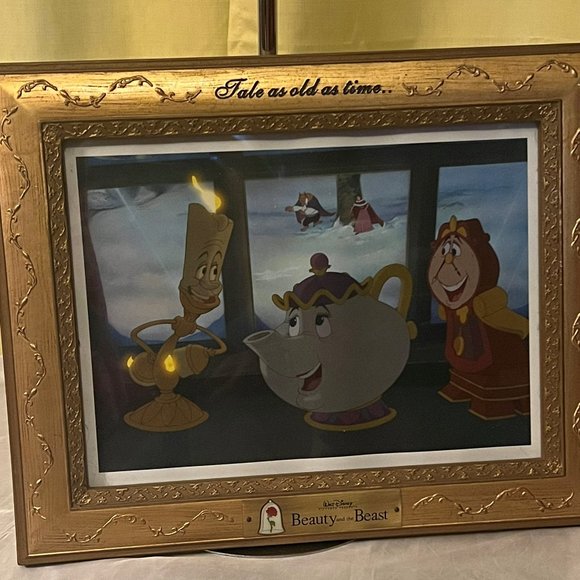 Disney Beauty and the Beast Lithographs 1992 in Tale as Old as Time Frames - Picture 2 of 10